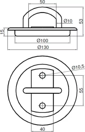 Piesă de fixare cu placă
