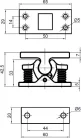 Opritor usa 2 piese din otel cu arc
