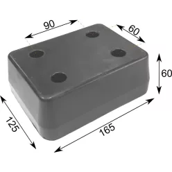 Tampon din cauciuc 165 x 125 x 60 Schmitz 4 găuri