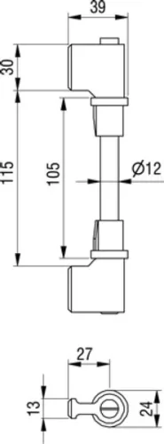 Set de fixare pentru balama usa PWP
