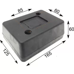 Tampon din cauciuc 165 x 125 x 60 Schmitz 2 găuri