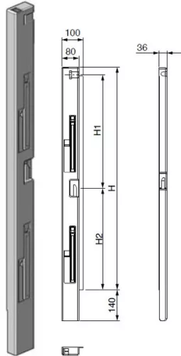 Billet față stânga 1100