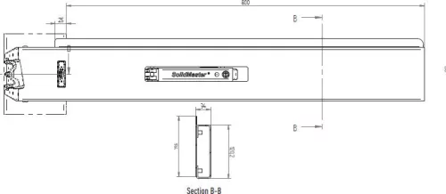 Hestal 801H 800mm spate dreapta