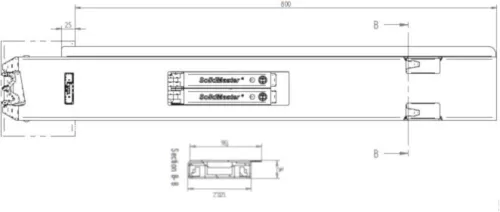 Hestal 802H 800mm spate dreapta