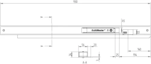 Hestal 802R 800mm dreapta față