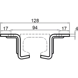 Suport pentru șina de carne