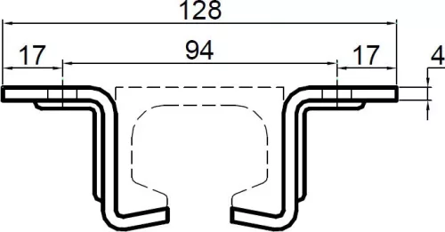 Suport pentru șina de carne