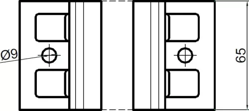 Suport pentru șina de carne