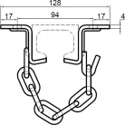 Suport de lanț pentru șină de carne