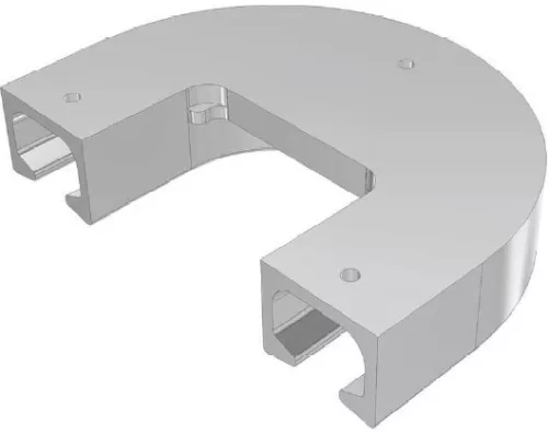Șină de 180° pentru transportul cărnii
