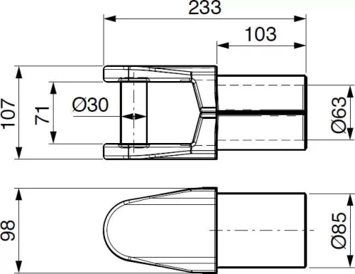 Furcă basculantă ?30 10t