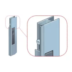 Încuietoare cu zăvor 300 metal stânga