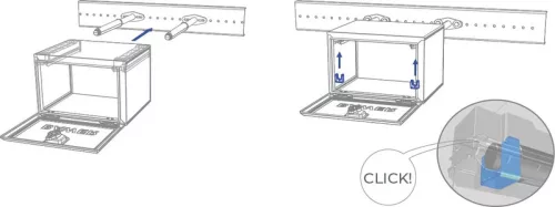 Set de suporturi pentru tuburi 500mm