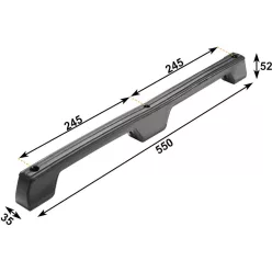 Bara de protecție din cauciuc 550 x 35 x 52