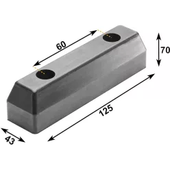 Tampon din cauciuc 125 x 43 x 70