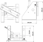 Suport pentru roata de rezervă cu troliu 275mm