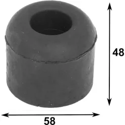 Bara de protecție rotundă din cauciuc 58 X 48