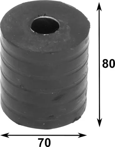 Tampon cauciuc 80x70mm