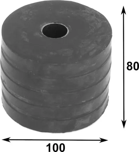 Cilindru de cauciuc 80x100mm