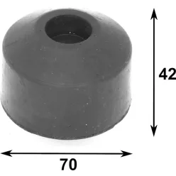 Bara de protecție rotundă din cauciuc 70 X 42