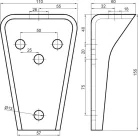 Suport de montare pentru gardă de noroi Greu