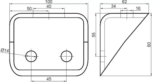 Suport de montare pentru garda de noroi