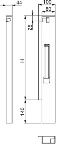 Butuc din bronz 800 30mm dreapta față