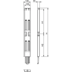 Billet clemă 1000 30mm spate stânga