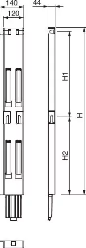Billet clemă 1000 30mm spate stânga