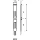 Billet clemă 1000 30mm spate stânga