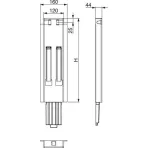Rakonca 600 mm pentru panou lateral