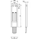 Racord de billet 600 30mm centru