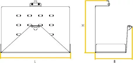 Suport pentru pană de roată pliabilă
