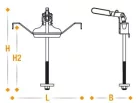 Fixarea roții de rezervă 255mm