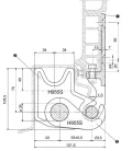 Bolț de balama din bronz H955