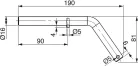 Bilă basculantă 60mm pentru robinetul de apă 16mm