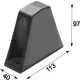 Tampon din cauciuc 113 x 40 x 97 Schmitz