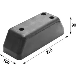 Bare de protecție din cauciuc 275 x 100 x 90 Krone 3 găuri