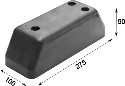 Bare de protecție din cauciuc 275 x 100 x 90 Krone 3 găuri