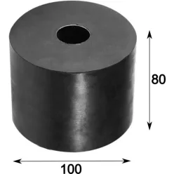 Cilindru de cauciuc 80x100mm