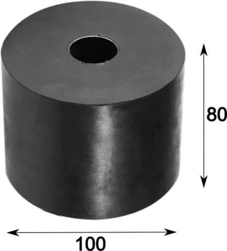 Cilindru de cauciuc 80x100mm