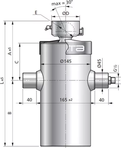 Munkahenger 418 / 1175 / 5tag / 9-17t