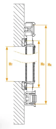 Ușă spate din aluminiu 2300-2400mm