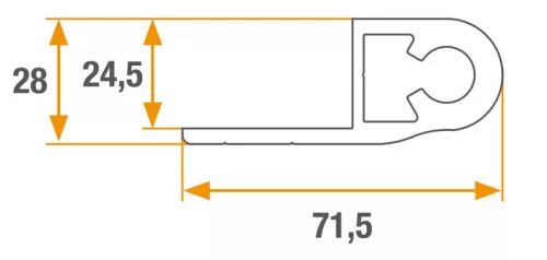 Set de balamale din aluminiu 2100-2200mm