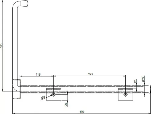 Doorstop cu arc 470 RO