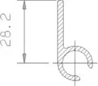 Profil de susținere pentru flanșe de noroi retractabile 3800/4200 mm