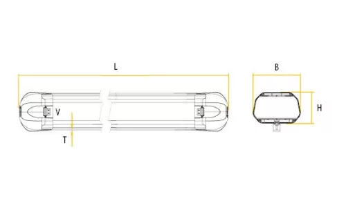 Cutie de acoperiș pentru material fibros 3300mm