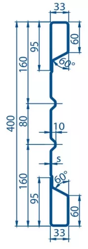 Profil din oțel 400 4400mm