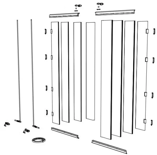 Ușă spate din aluminiu 2400-2500mm