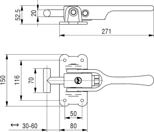Încuietor de blocare a șasiului